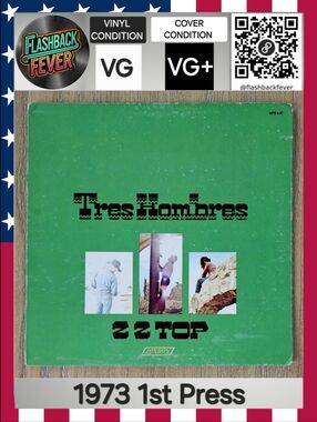 ZZ TOP•Tres Hombres•1973 US Stereo•(#XPS 631)•AMR Pressing